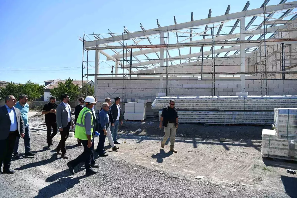Kayseri'de Eğribucak İtfaiye Binasi İnşaatı 2 Ayda Tamamlanacak