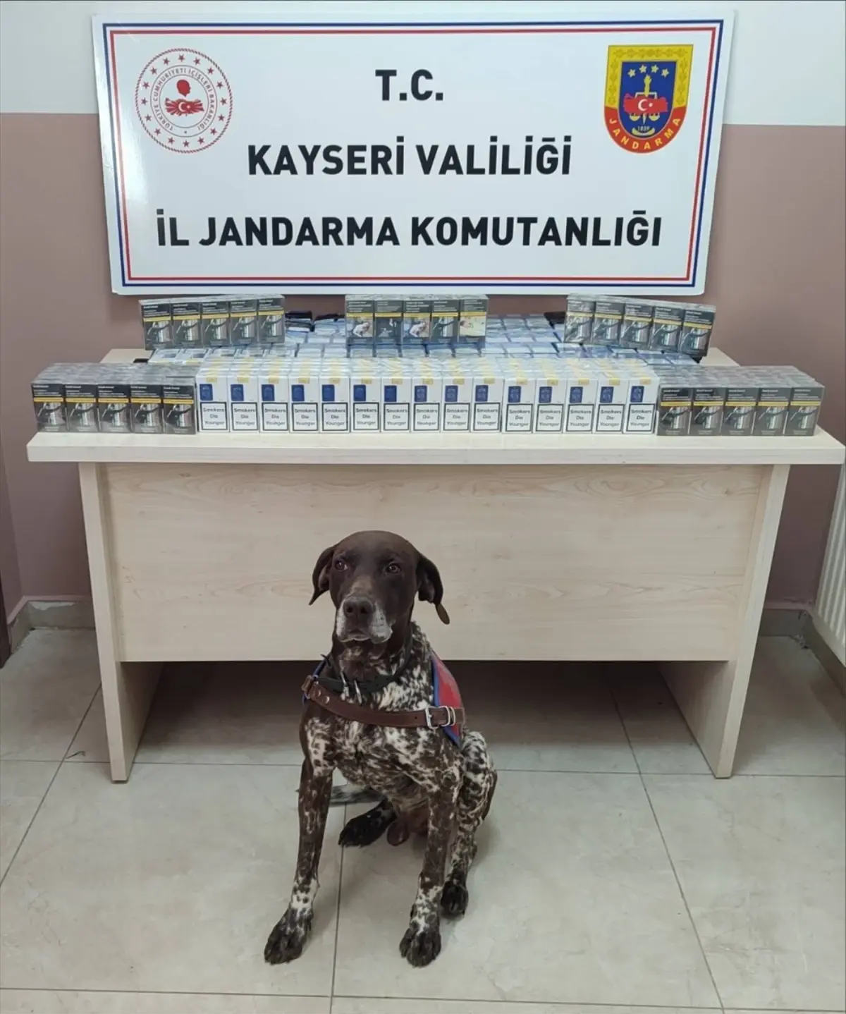 Kayseri'de 640 Paket Kaçak Sigara Ele Ge geçti