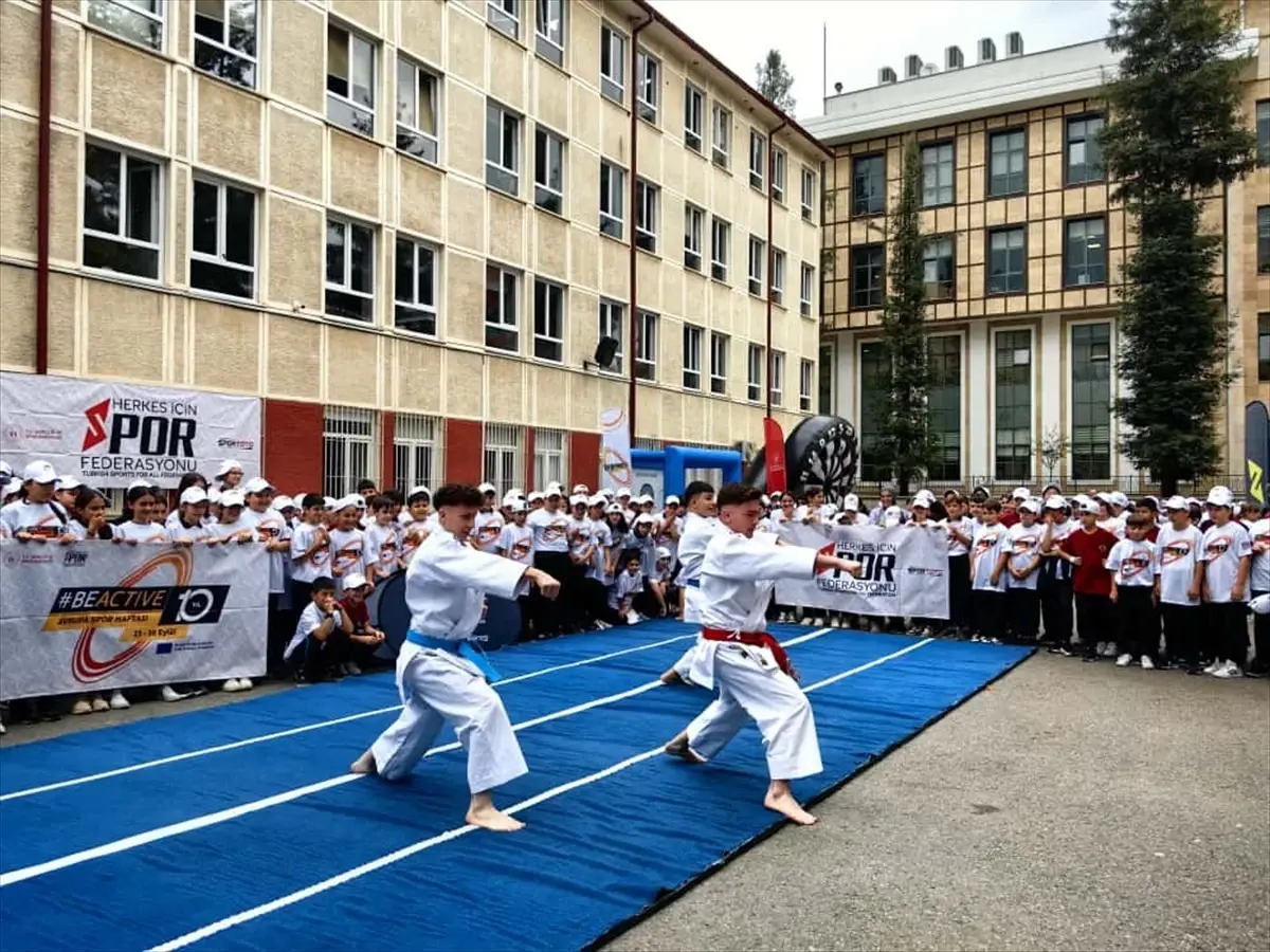 Yomra'da Avrupa Spor Haftası Etkinlikleri