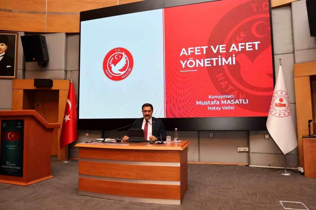 Vali Masatlı, Kaymakam Adaylarına Afet Yönetimini Anlattı