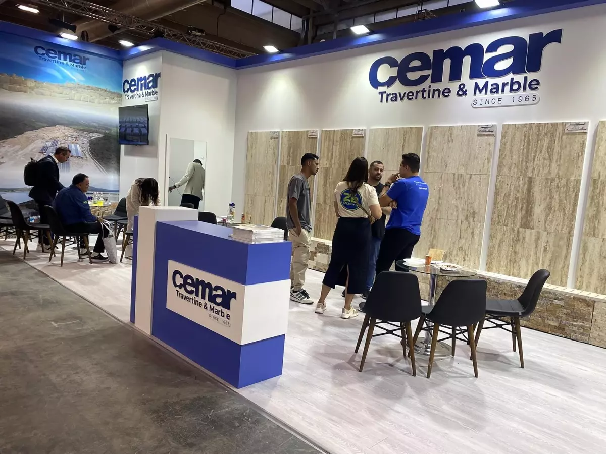 Cemar Traverten Verona Fuarı'nda