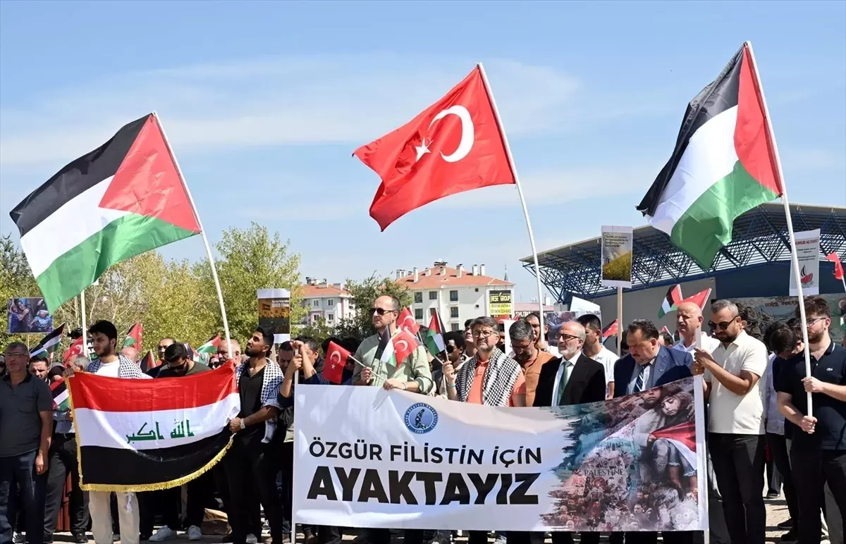Afyon'da Filistin'e Destek Yürüyüşü