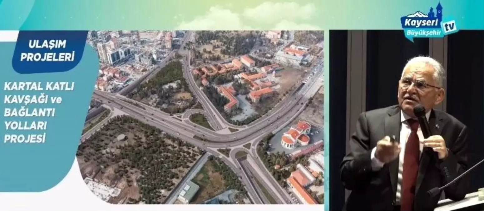 Kayseri'de Kartal Katlı Kavşağı Projesinde İlerleme