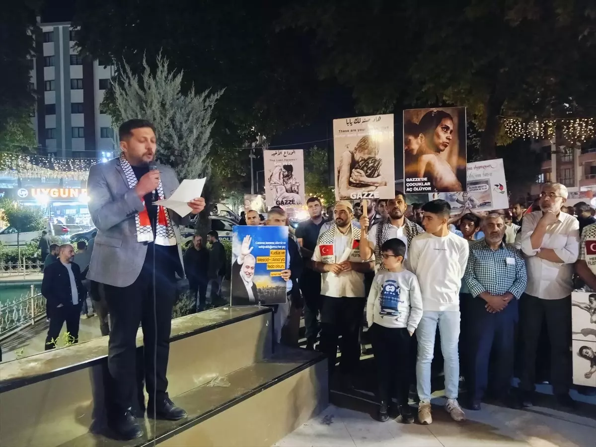 Malatya'da Gazze İçin Protesto Yürüyüşü