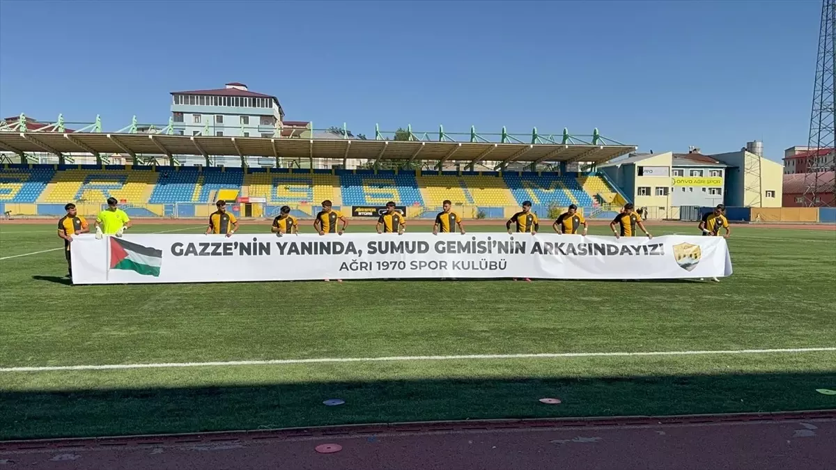 Ağrı 1970 Spor'dan Gazze'ye Destek