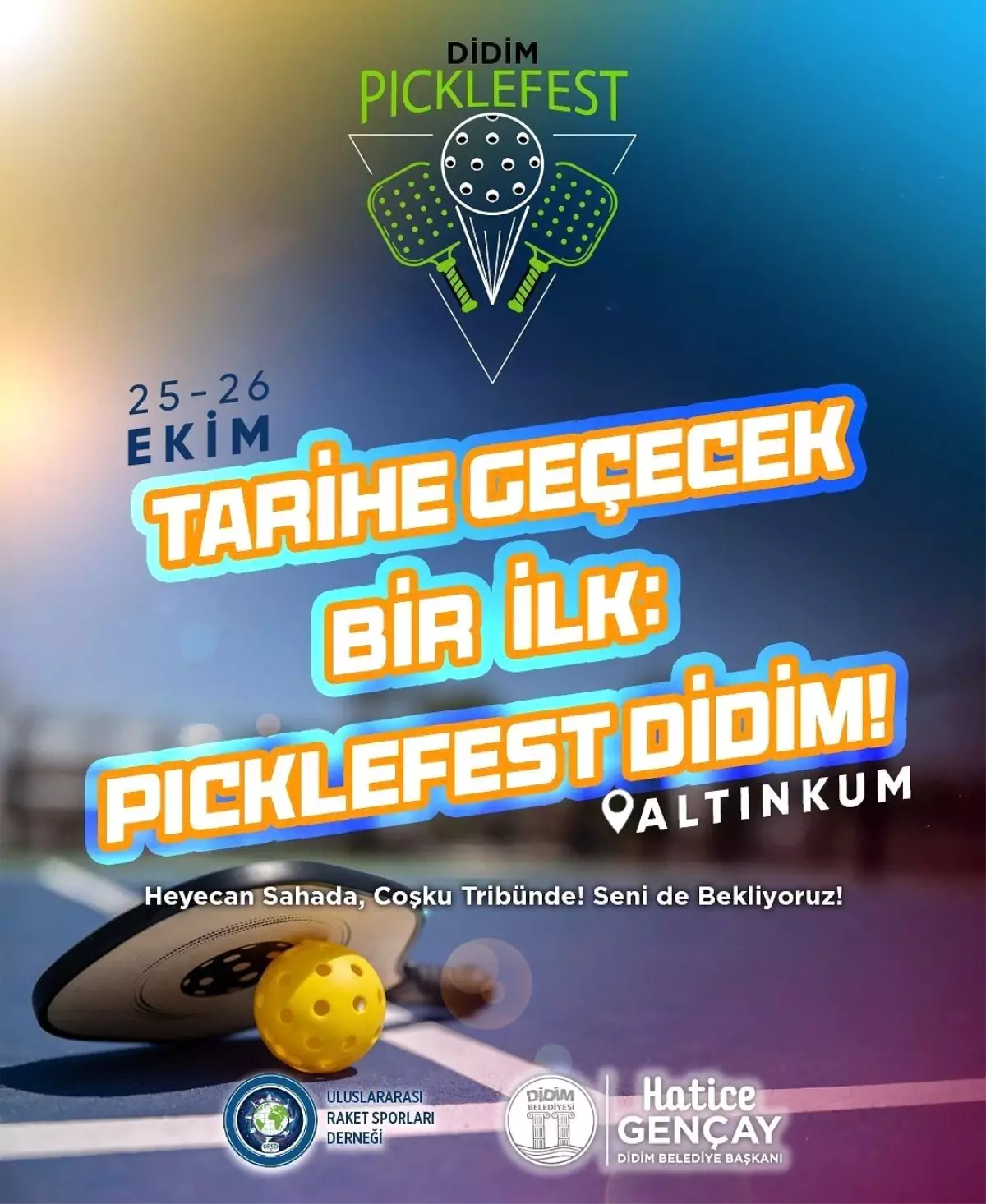 PickleFest Didim, Raket Sporlarının Coşkusunu Yaşatacak