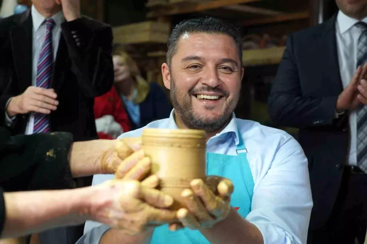 Bulgaristan Rodop Belediye Başkanı Bilecik'te Çömlek Yaptı