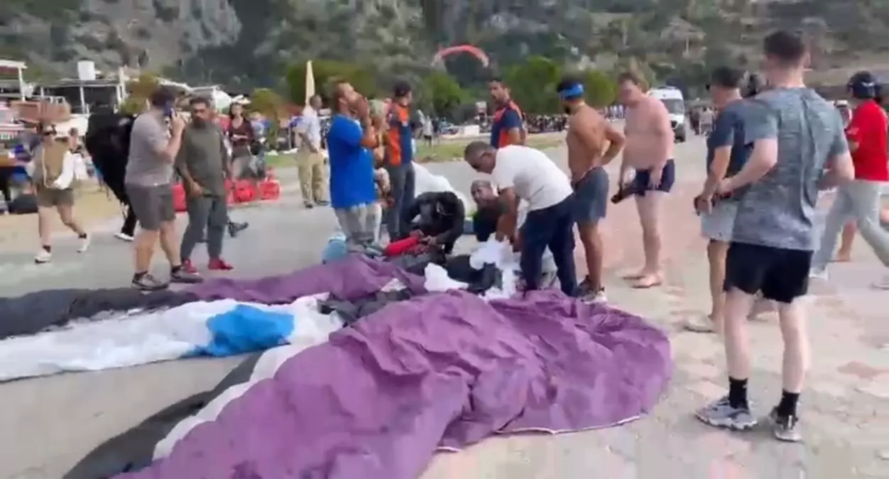 Fethiye'de Yamaç Paraşütü Kazası: 3 Yaralı