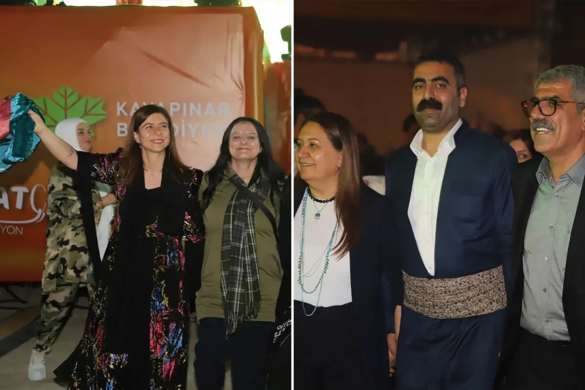 Belediye eş başkanları Koma Amed konserinde halay çekti