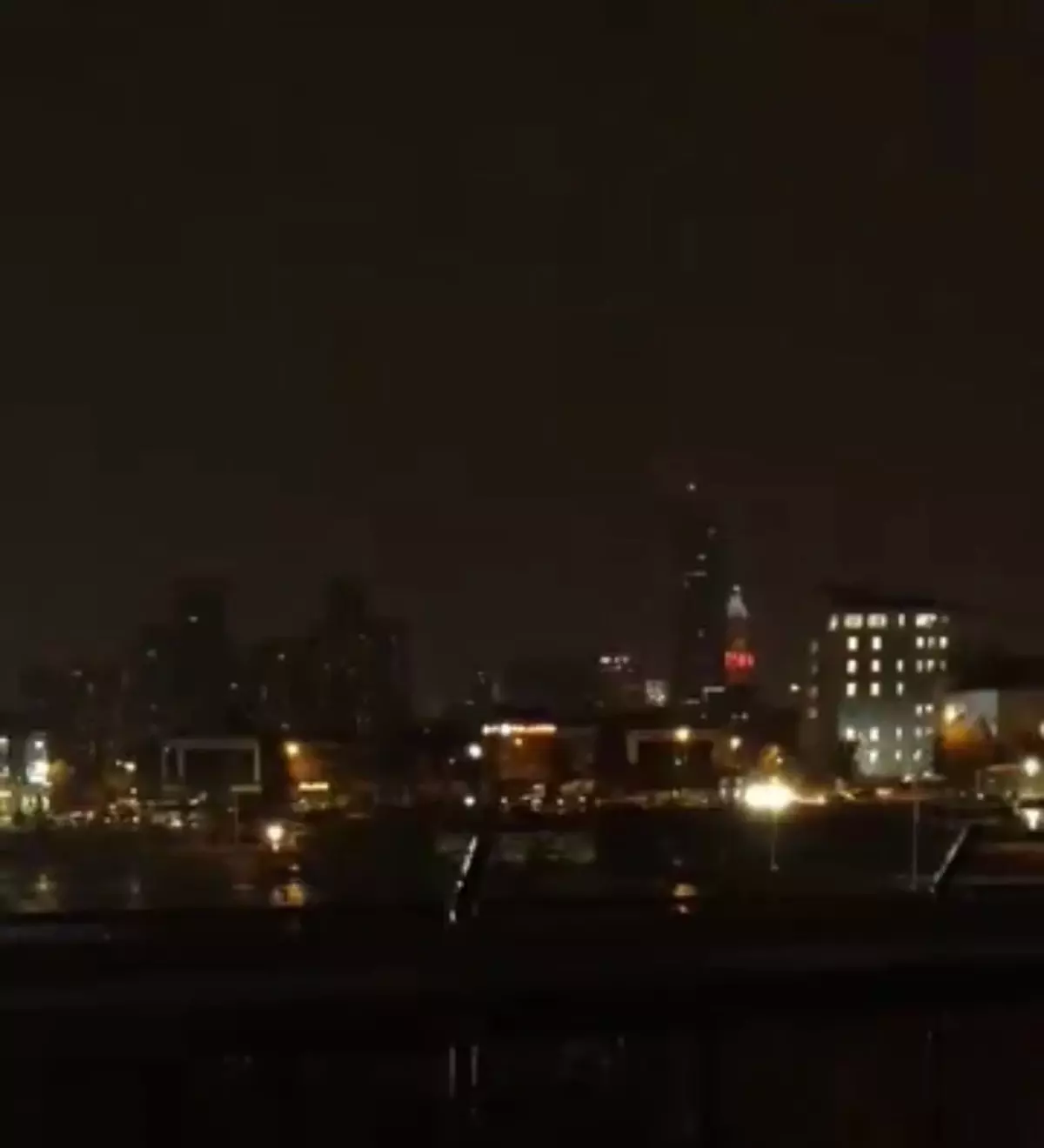 Ümraniye'de Yıldırım Düşmesi