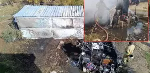 Çorlu'da Motosiklet ve Otomobil Çarpıştı