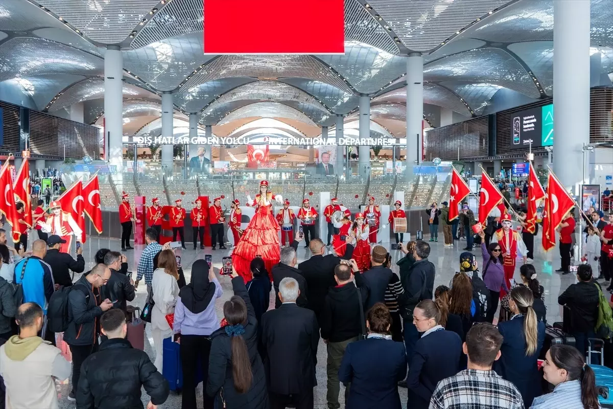 İstanbul Havalimanı'nda Cumhuriyet Coşkusu