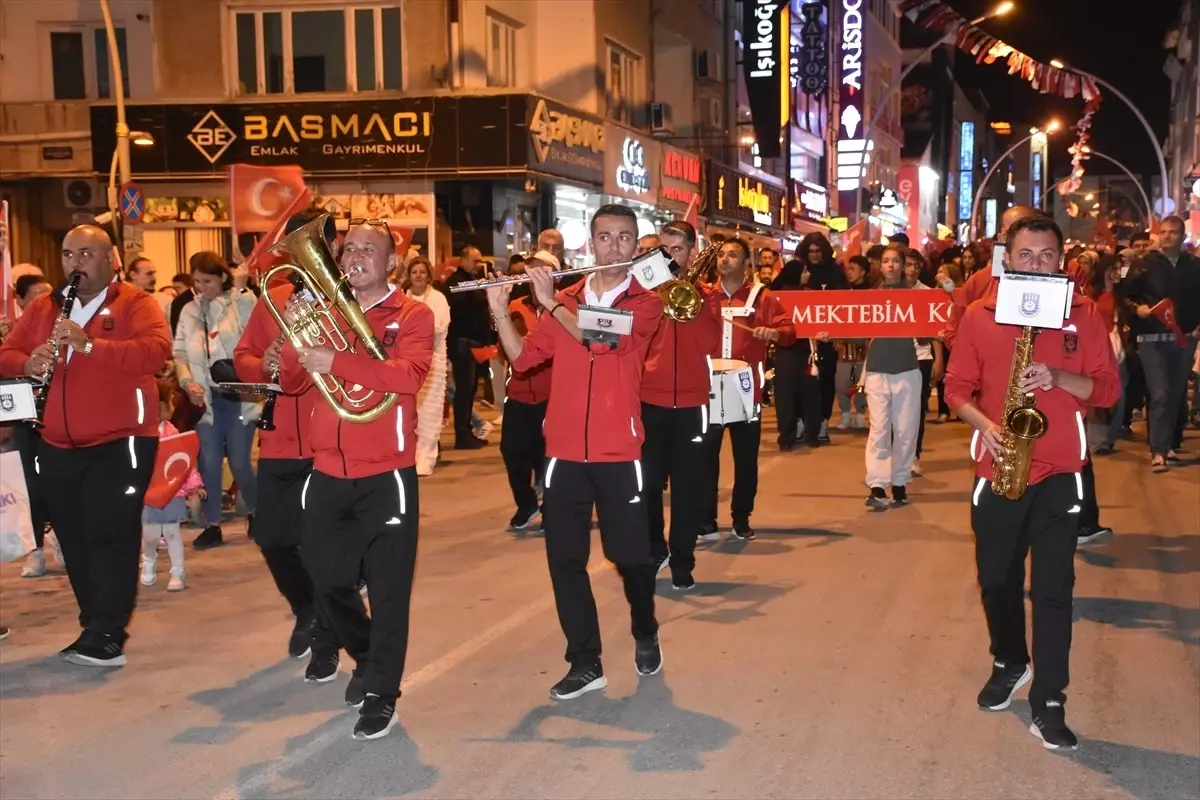 Karaman'da Cumhuriyet Bayramı Fener Alayı