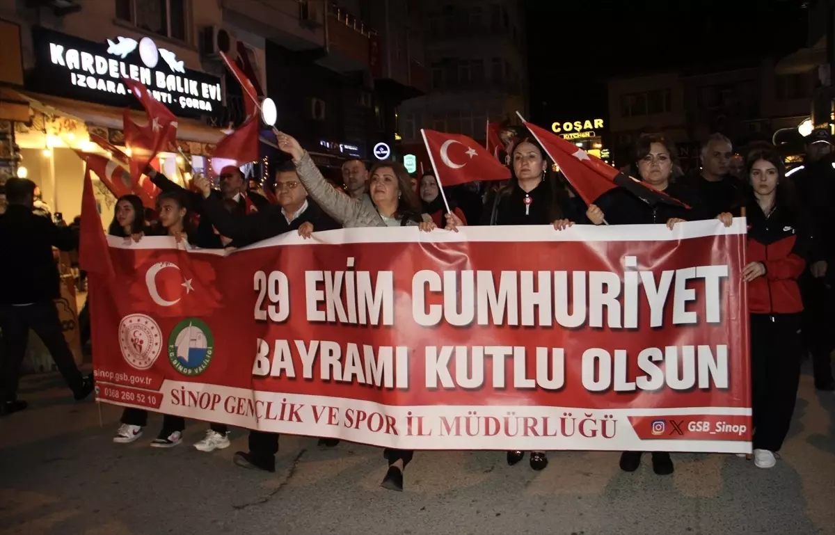 Sinop'ta Cumhuriyet Bayramı Coşkusu