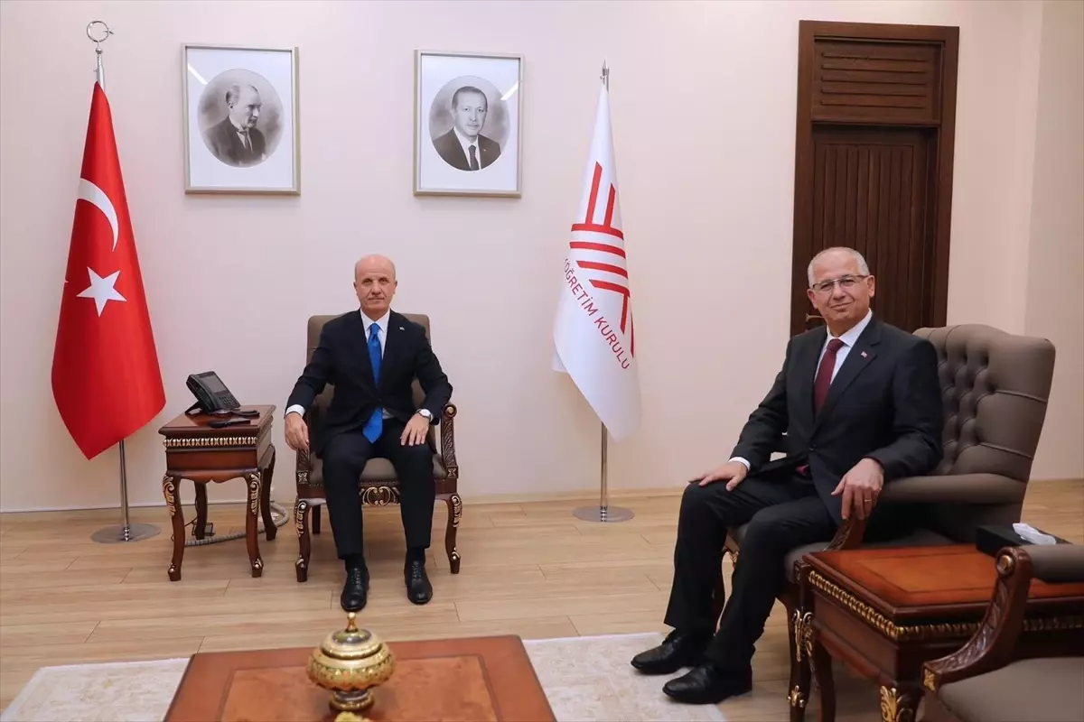 KOÜ Rektörü YÖK Başkanını Ziyaret Etti