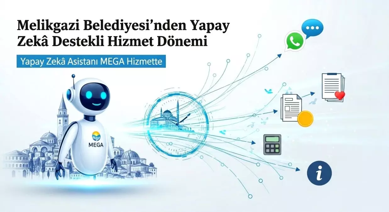 Melikgazi Belediyesi, Yapay Zeka Destekli Asistan 'MEGA' ile Dijital Dönüşümde Öncü Oluyor