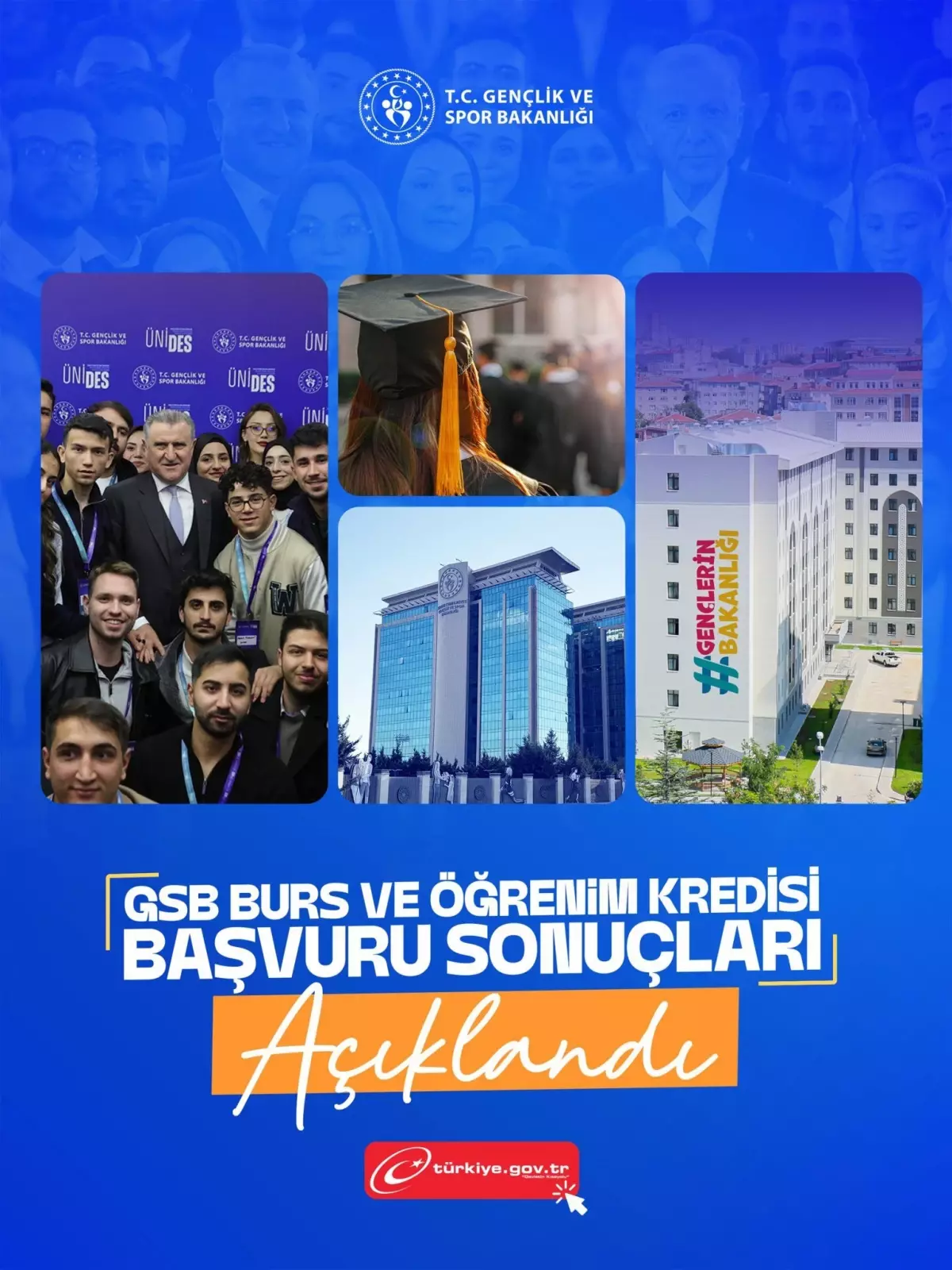GSB Burs ve Kredisi Sonuçları Açıklandı