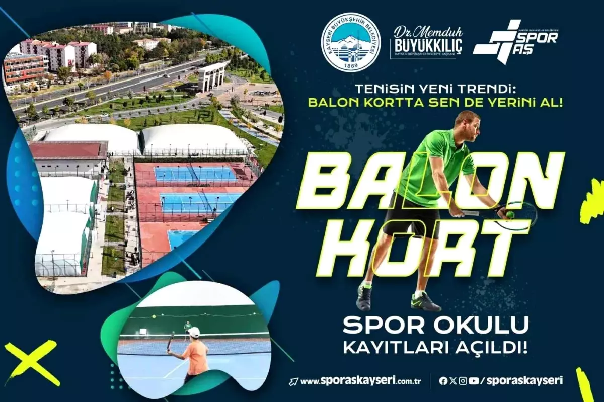 Kayseri'de Tenis Spor Okulu Kayıtları Başladı