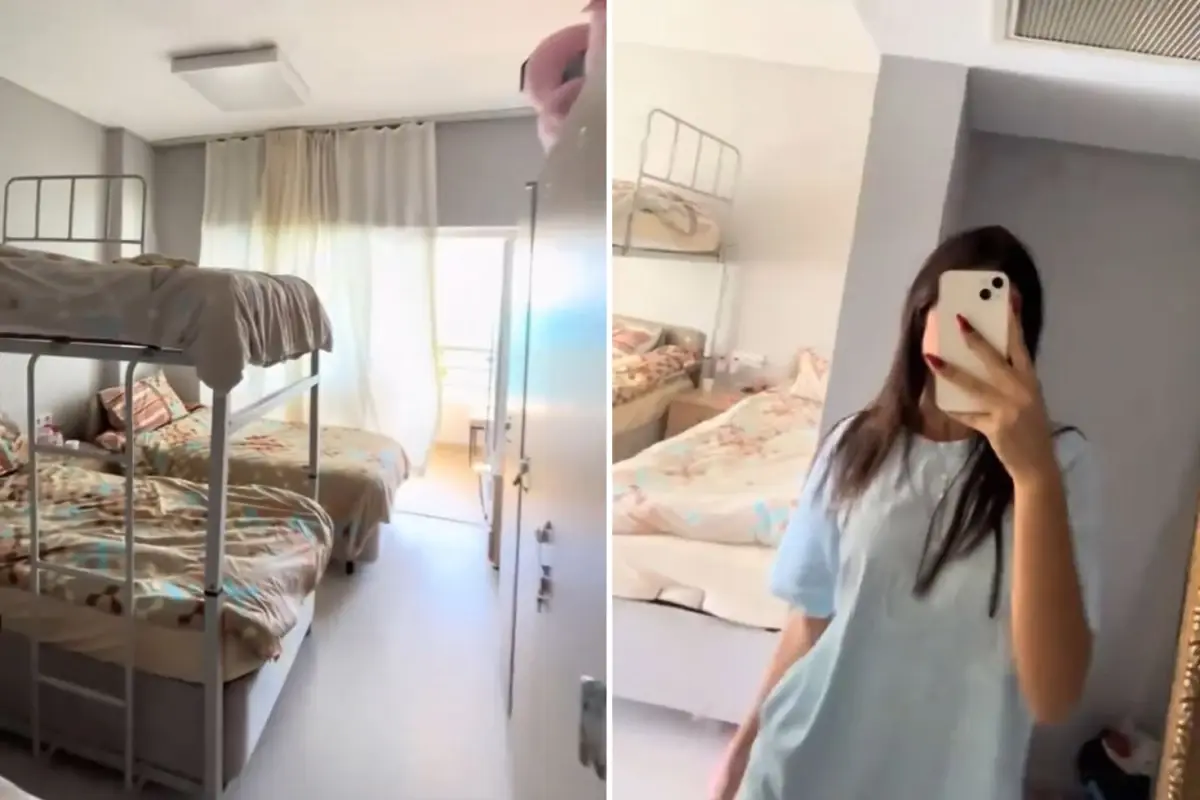 Kaldığı yurdun manzarasını paylaştı, görenler gözlerine inanamadı