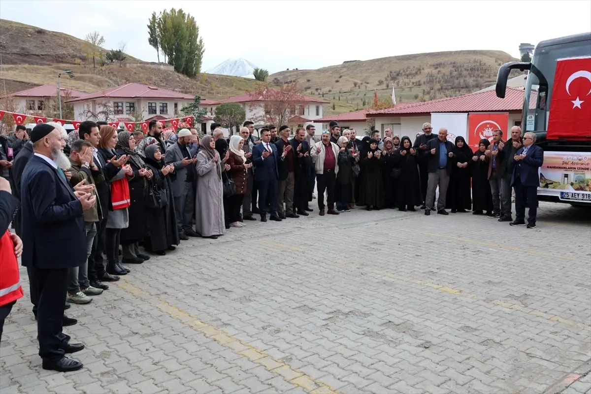 Erzurum'da 36 şehit yakını Çanakkale'ye uğurlandı