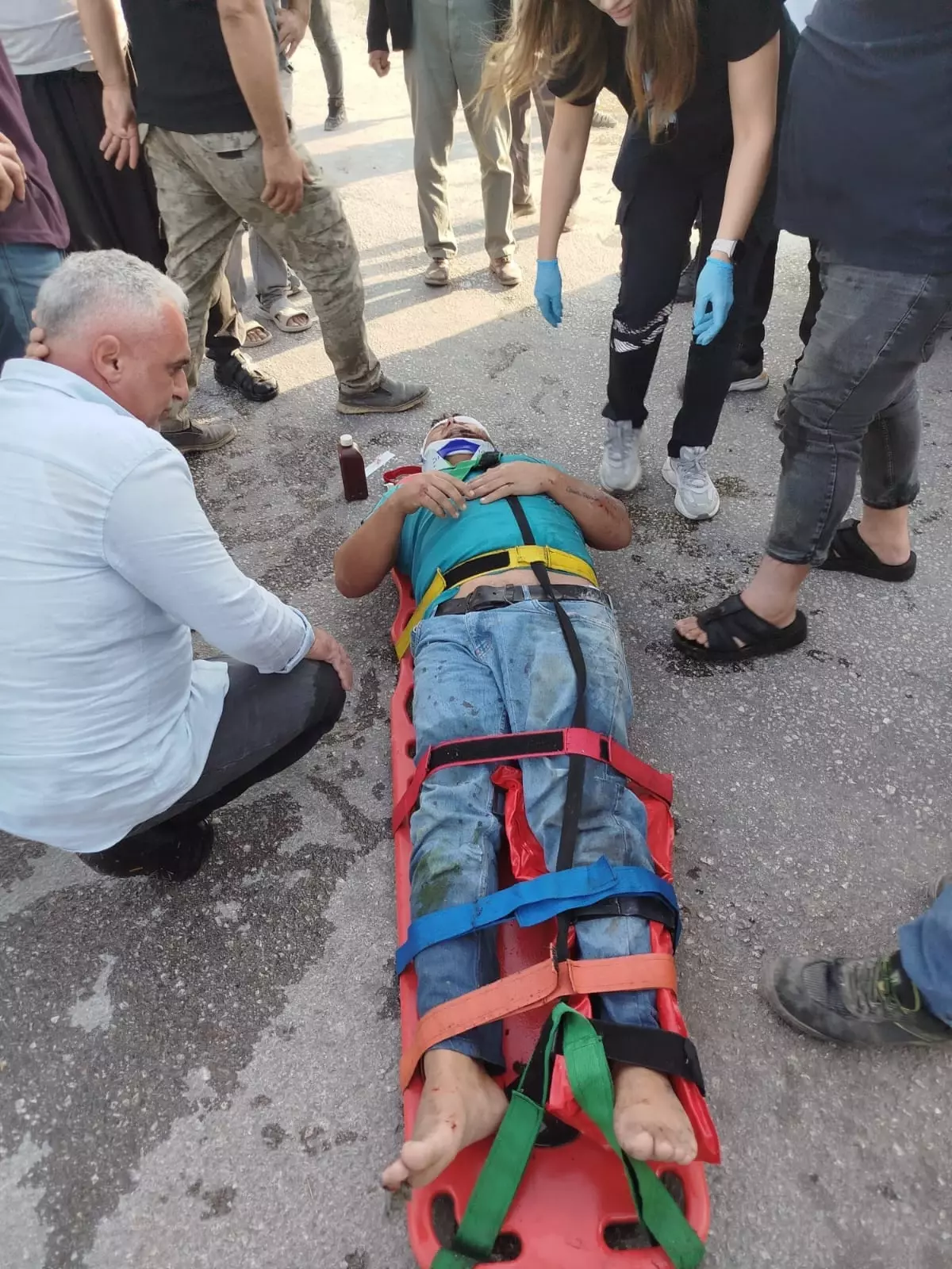 Adana'da Motosiklet Kanalda: 2 Yaralı