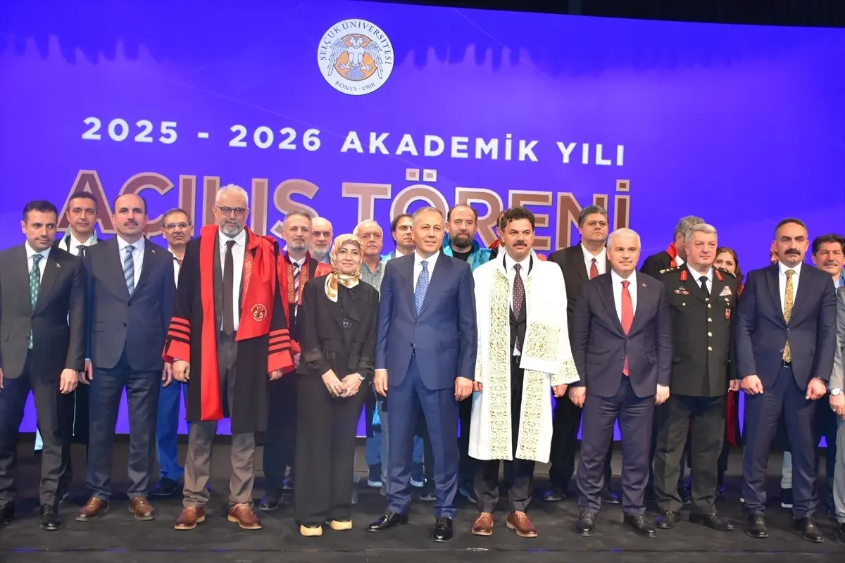 İçişleri Bakanı Yerlikaya Selçuk Üniversitesi Akademik Yılı Açılışı Töreni'nde konuştu Açıklaması