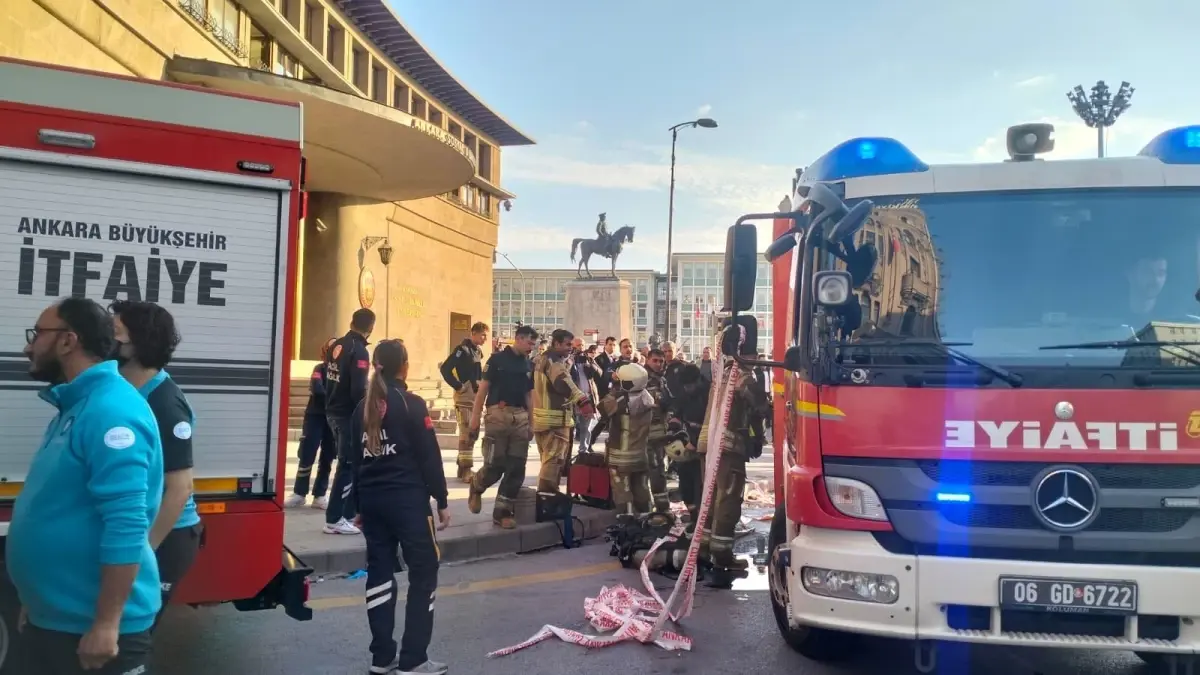 Ankara'da Yangın Söndürme Gazı Sızıntısı