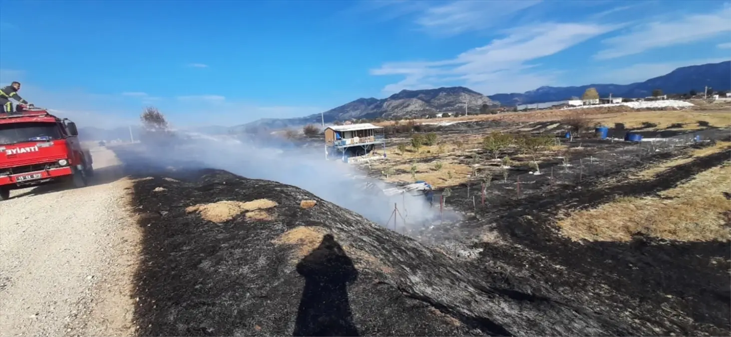 Bucak'ta Ot Yangını Söndürüldü
